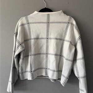 Plaid Knit Sweater